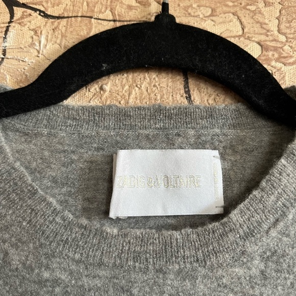 ZADIG & VOLTAIRE Girls Cashmere “KARMA” Sweater - Picture 3 of 16
